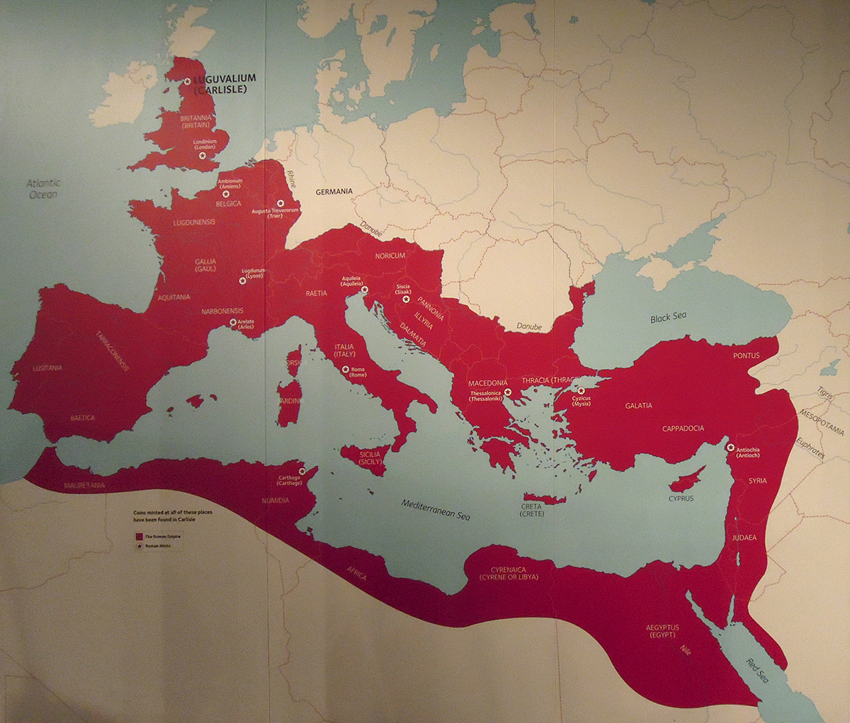 imperium rzymskie mapa