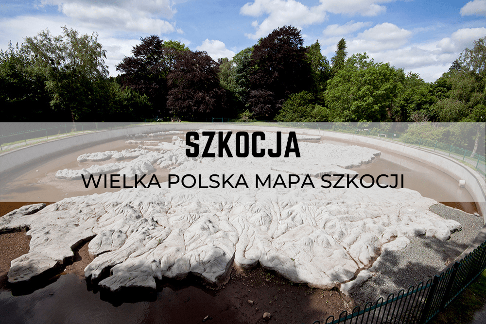 Wielka polska mapa Szkocji