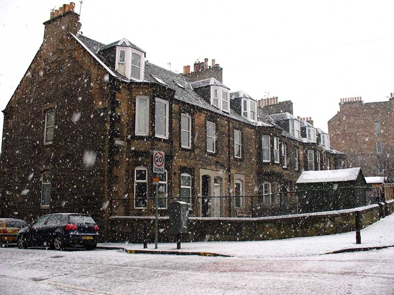 Edynburg zimą