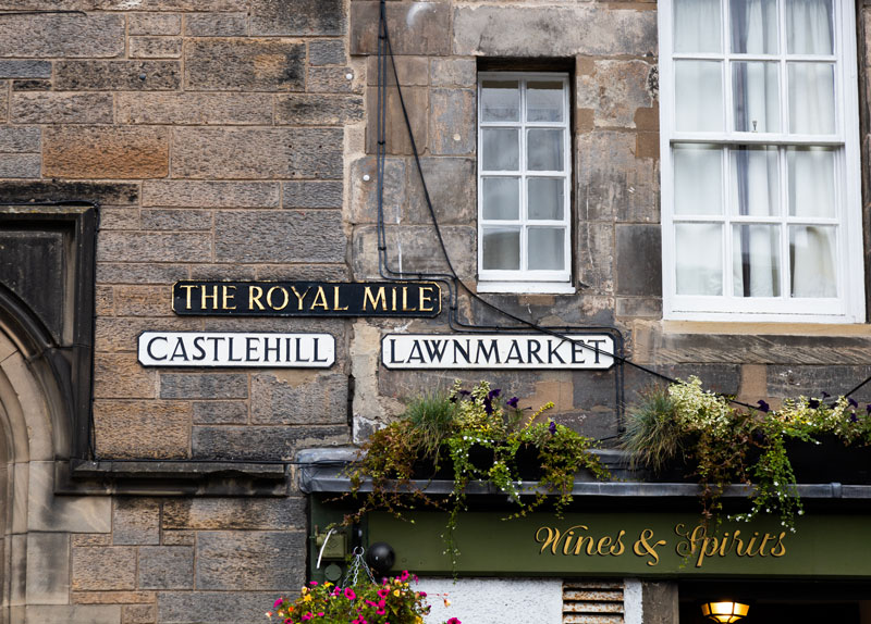 Royal mile w Edynburgu