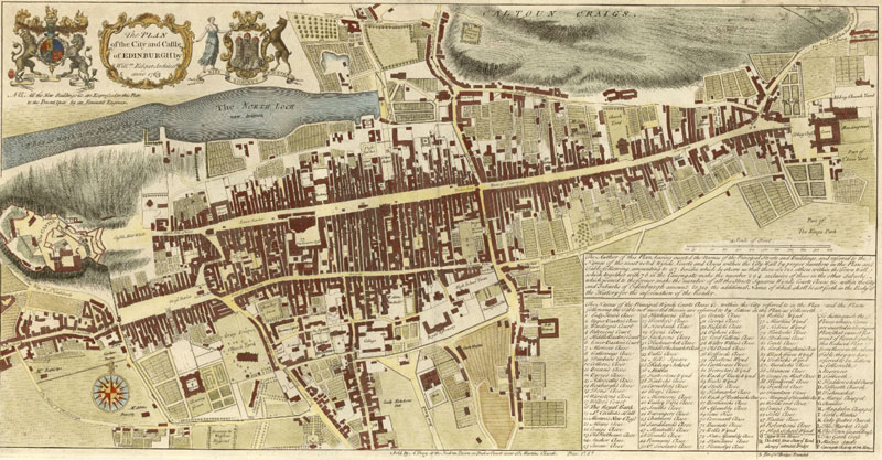 Stare Miasto w Edynburgu XVIII wiek